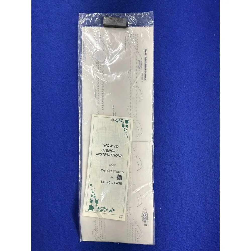 Traditional Unisex Stencil Ease Gentlemans Choice Stencil OS White HV-55